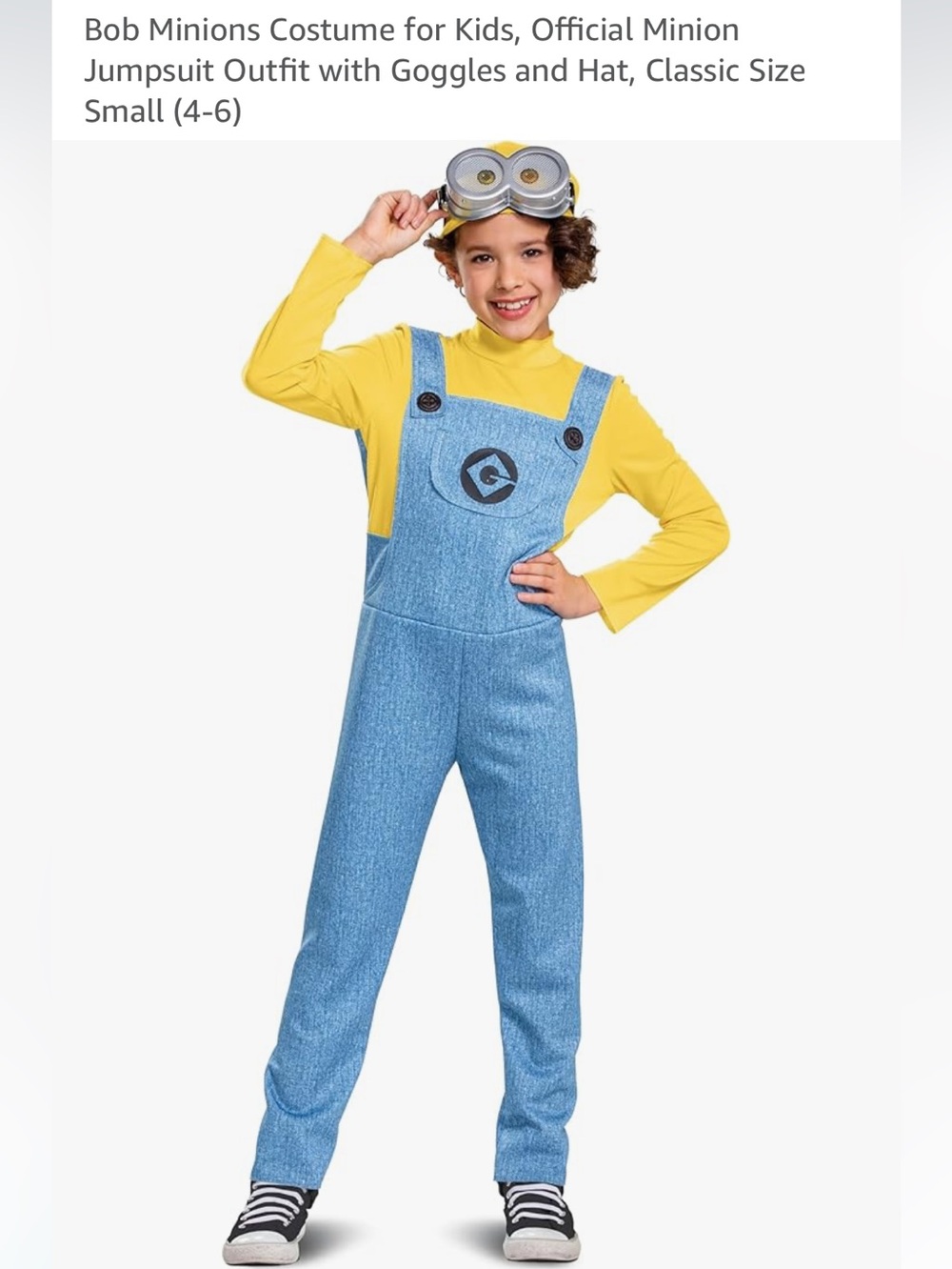 Official Minions Bob Kids' Costume - Yellow & Blue